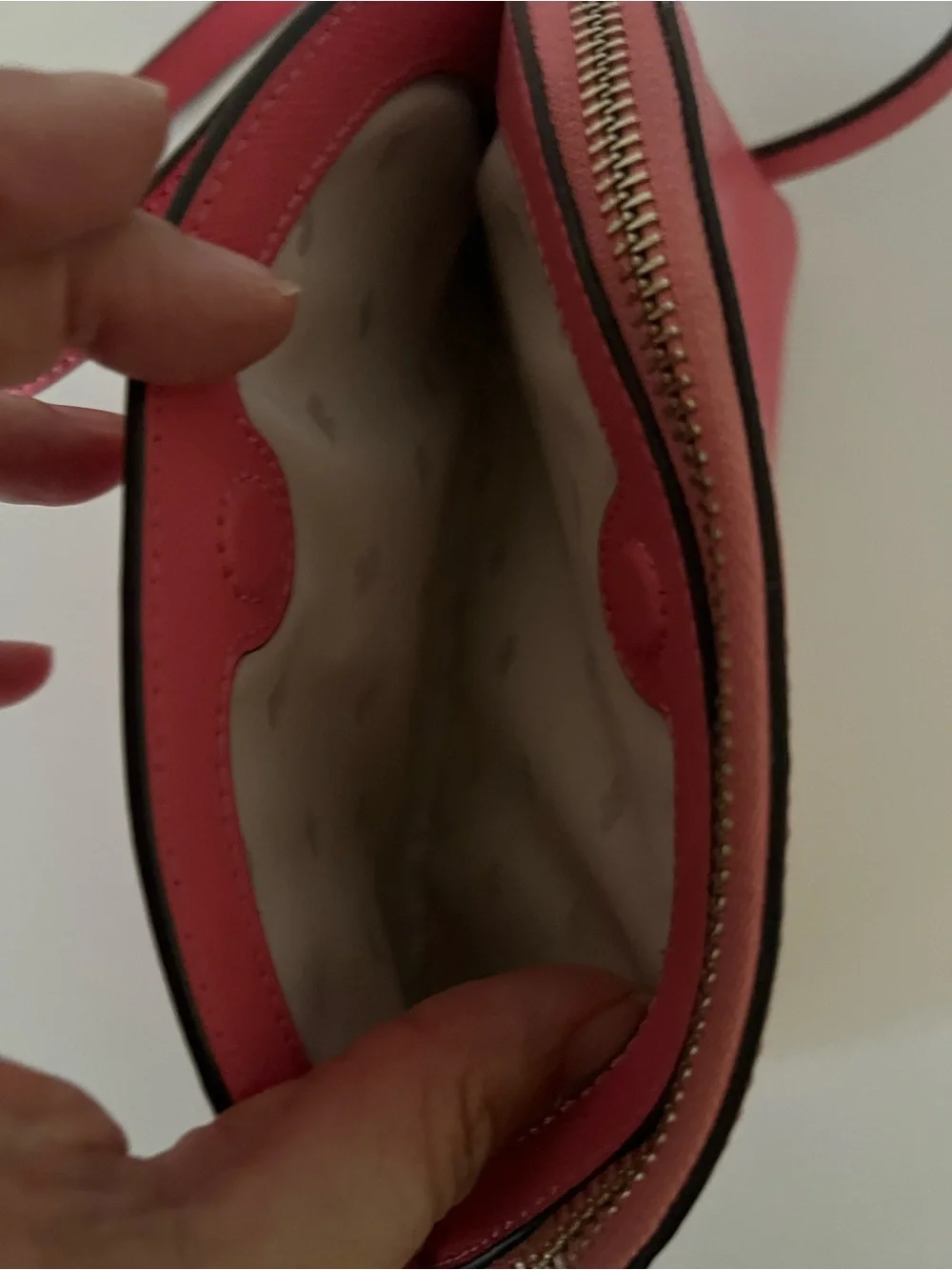 kate spade New York Pink Saffiano Dome Crossbody with Chain